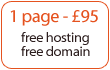 1 page affordable website design